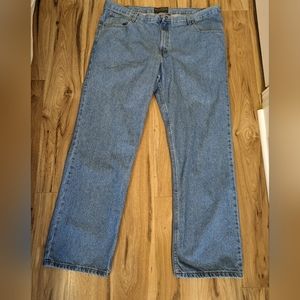Saddlebred Men's B&T Jeans Blue Flat Front Zipper Closure Size (44W x 34)